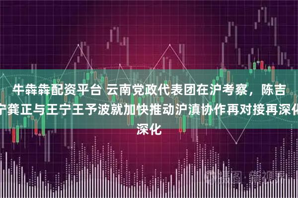 牛犇犇配资平台 云南党政代表团在沪考察，陈吉宁龚正与王宁王予波就加快推动沪滇协作再对接再深化
